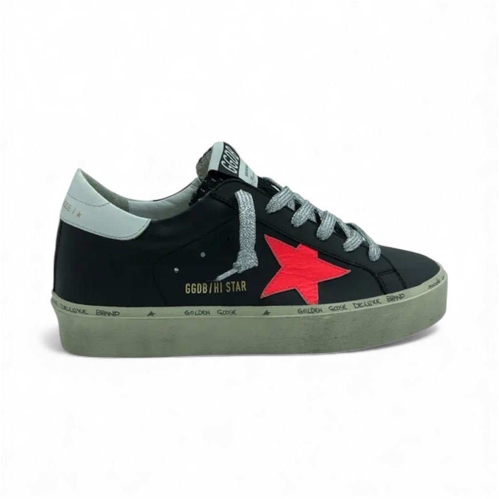 Golden Goose Hi Star Platform Sneakers.